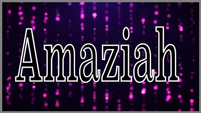 Amaziah stared reigning age 25