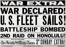 Untied States declares War on Japan