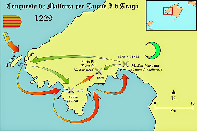 Jaume el Conqueridor ocupa Mallorca