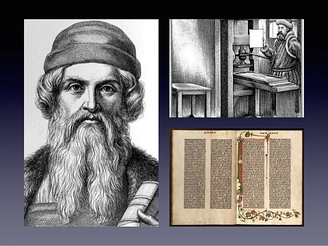 GUTENBERG INVENTA LA IMPRENTA