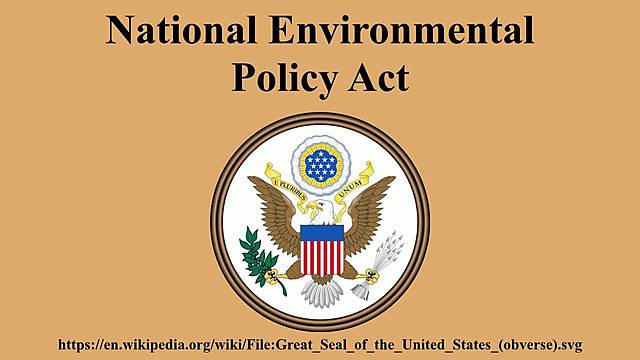 national enviormental policy act