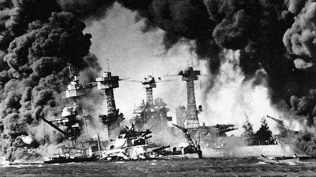 Japan attacks Pearl Harbor
