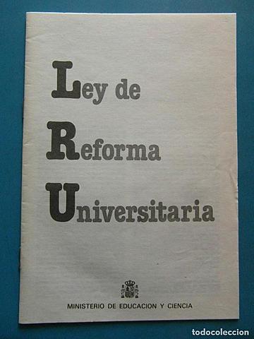 Llei de la Reforma Universitària