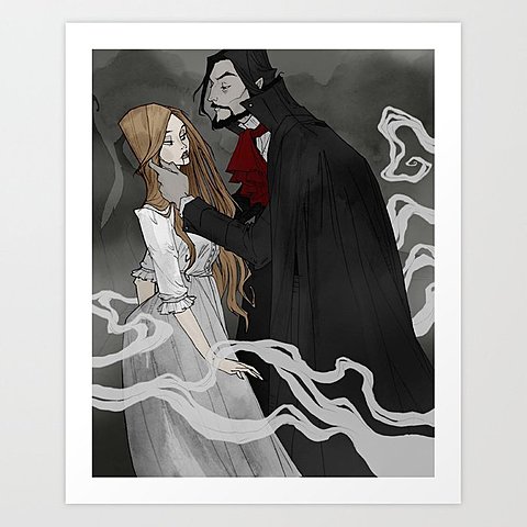 Lucy is bitted by the vampire