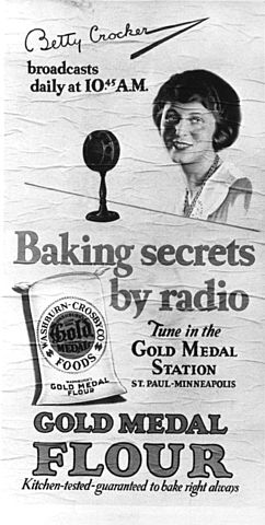 Betty Crocker features Wakefield's cookie recipe on her radio show