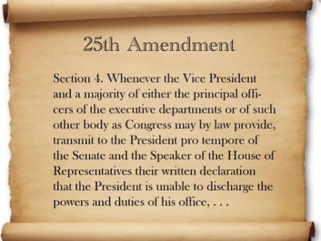 25th amendment certified