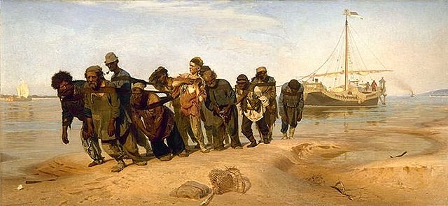 "Barge Haulers on the Volga" -Ilya Repin
