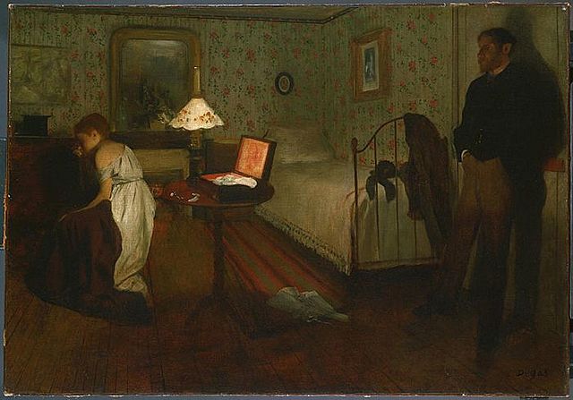"Interior" -Edgar Degas