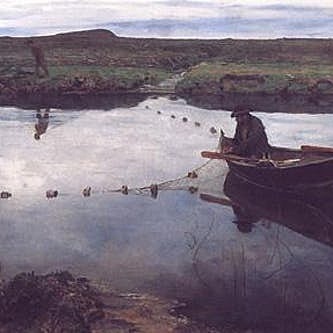 "Laksefiskeren" -Eilif Peterssen