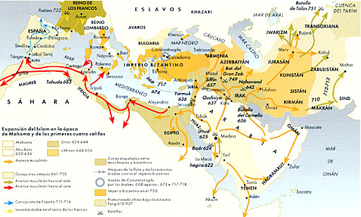 Expansión del Islam.