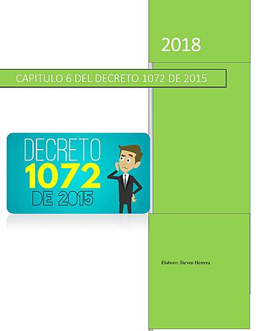 Decreto 1072 de 2015 regula el sistema de gestión de seguridad y salud en el trabajo