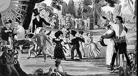 el progreso de la recreacion.