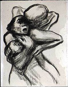 Death Seizing a Woman - Käthe Kollwitz 1934
