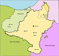 Separación de Navarra y Aragón