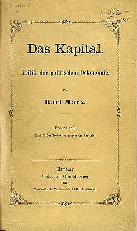 Publication of the first volume of "The Capital"