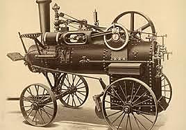 Primer motor portatil- locotráctor.