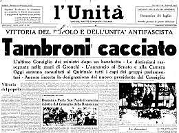 Dimissioni di Tambroni