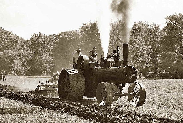 Tractor agrícola de vapor