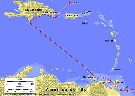 Quart Viatge de Colom a America