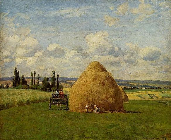 'El Almiar, Pontoise' de Pissarro