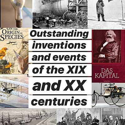 Timeline: Outstanding inventions and events of the XIX and XX centuries