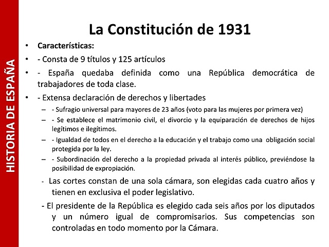 La constitució 1931
