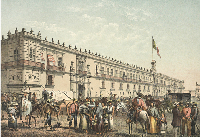 El ejército liberal hace su entrada oficial a la Ciudad de México