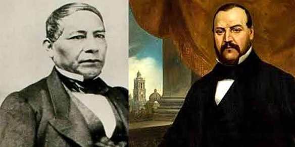 Ignacio Comonfort electo presidente de la República y Benito Juárez de la Supremea Corte