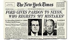 President Ford pardons Richard Nixon