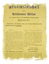 Firma de los 14 puntos de Wilson