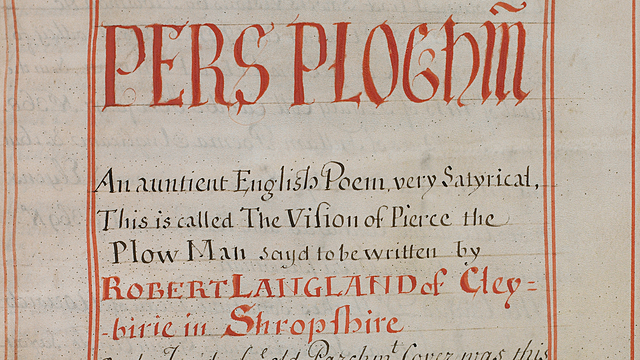 The Epic Poem of Piers Plowman.
