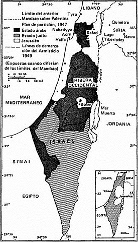 La ONU emite la resolución 181-2 en la que se proclama el reparto de Palestina sin su consentimiento