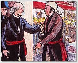 Entrevista entre Miguel Hidalgo y Jose Maria Morelos y Pavon