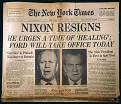 Nixon resigns