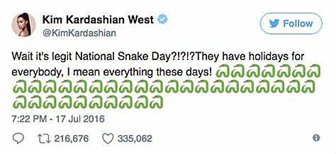 Snapchats y tweet de Kim Kardashian