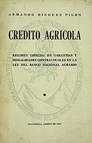 Entra en vigor la Ley Crediticia Agricola