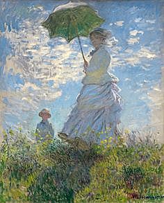 The Stroll (Woman with a Parasol) - Claude Monet