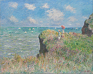The Cliff Walk at Pourville - Claude Monet