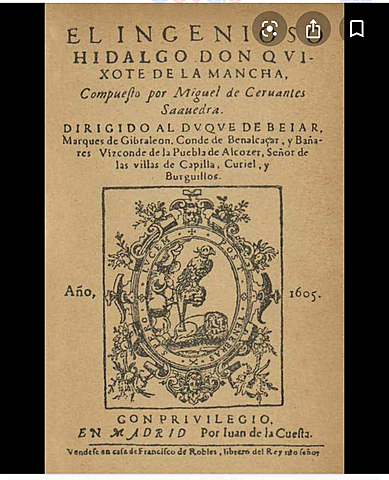 Publicación del Ingenioso Hidalgo sin Quijote de la Mancha