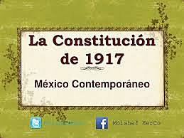 CONSTITUCION DE 1917