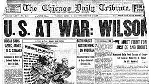 The United States declares war on Germany.