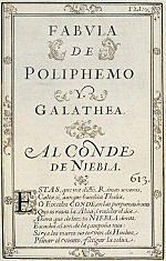 Fábula de Polifemo y Galatea