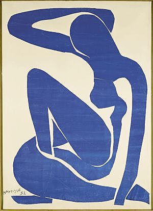 Estudio de desnudo en azul de Matisse