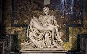 MICHELANGELO BUONARROTI(1475-1564)(: PIETA' VATICANA (1498-99) Basilica di San Pietro, Roma.