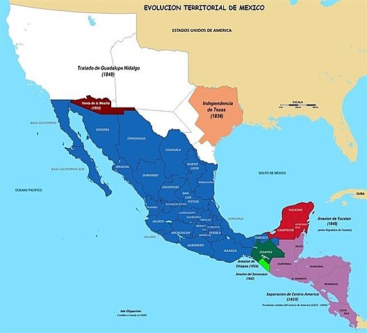 Independencia de Texas, la de Tamaulipas y la de Yucatán.