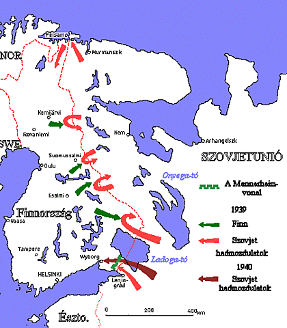 Szovjet csapatok hadüzenet nélkül megtámadják Finnországot.