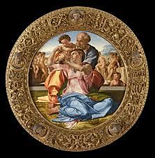 MICHELANGELO BUONARROTI: TONDO DONI(1506-07) Galleria Degli Uffizi, Firenze.