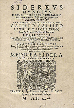 Galileo publica "Sidereus Nuncius"