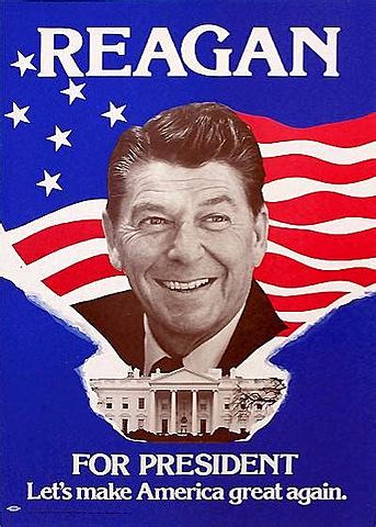 Reagan elected president.