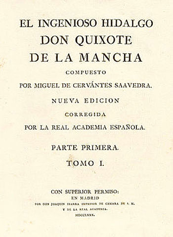 Real Academia edita el Quijote de la Mancha
